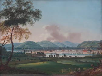 Cincinnati von hinter Newport Barracks